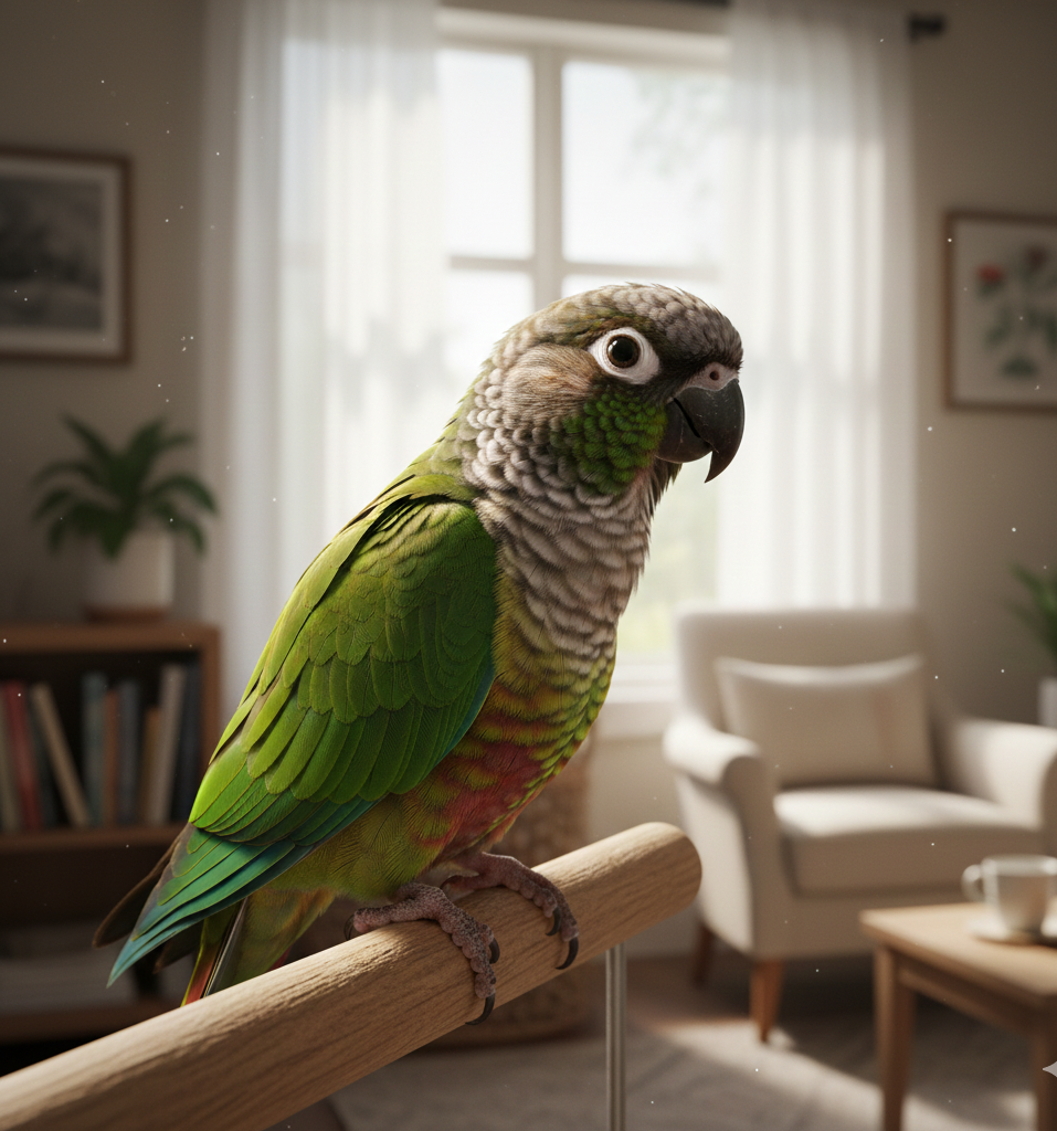 Green cheek best parrots for pets