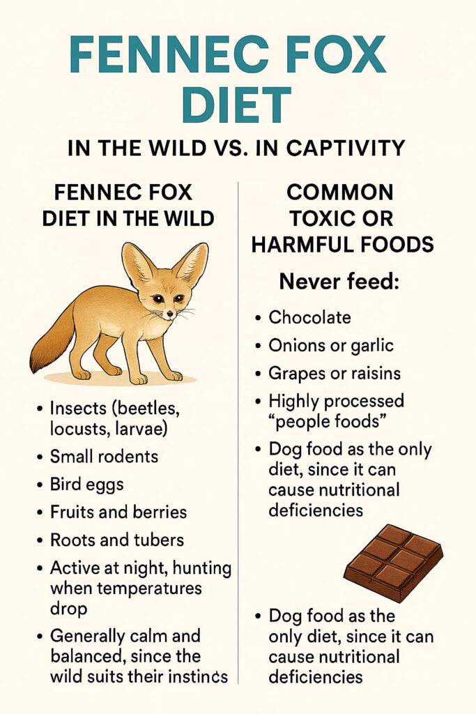 fennec fox as a pet diet