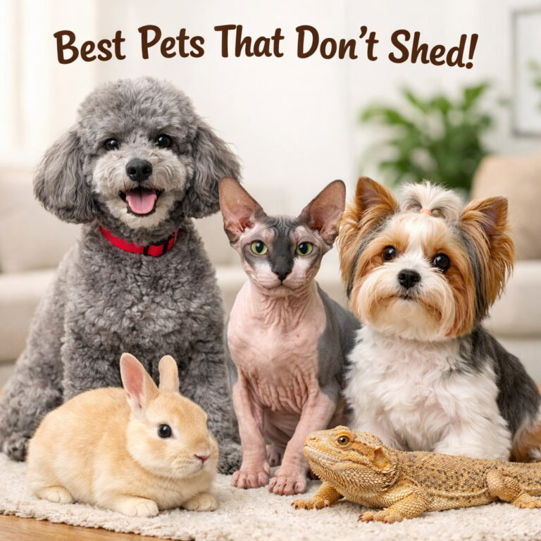 Pets That Don’t Shed: 17 Low-Hair Pets for Clean Homes & Apartments