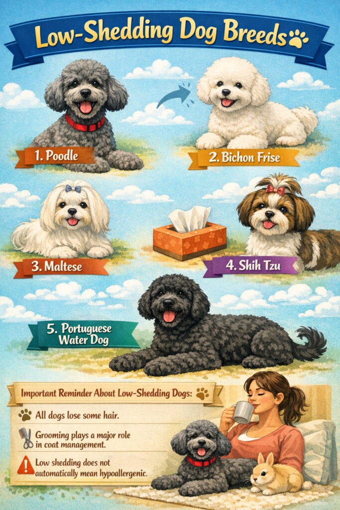 Pets that don't shed : dogs