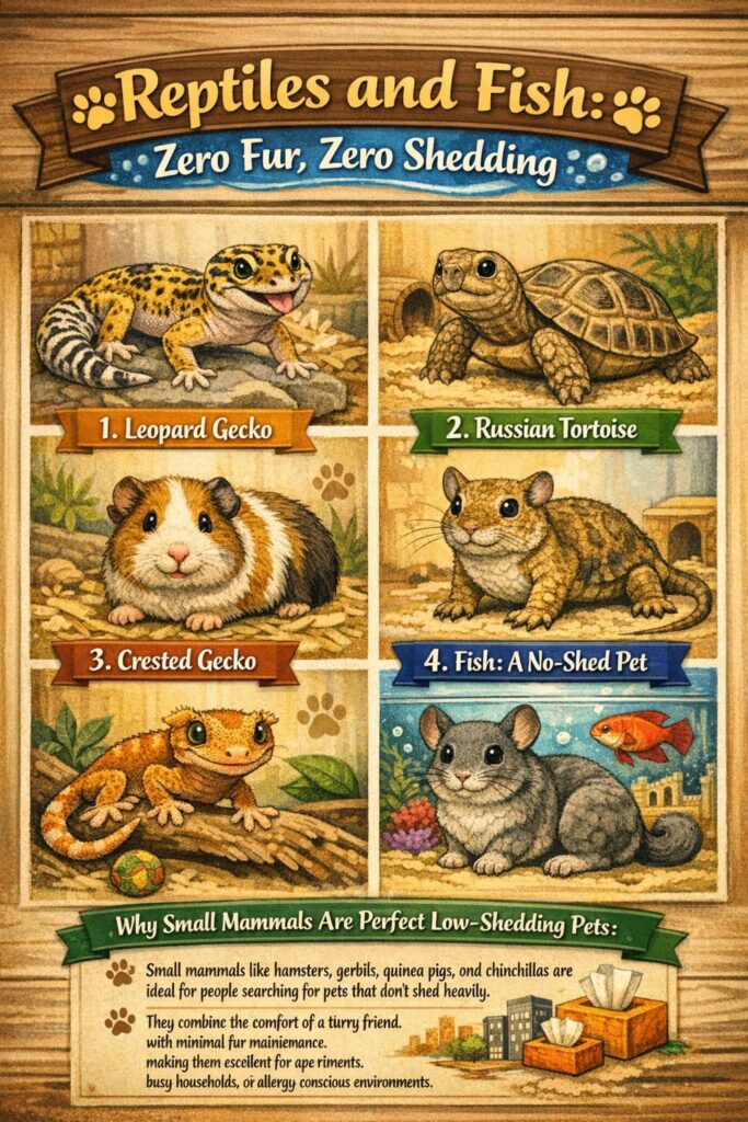 Pets that don't shed at all