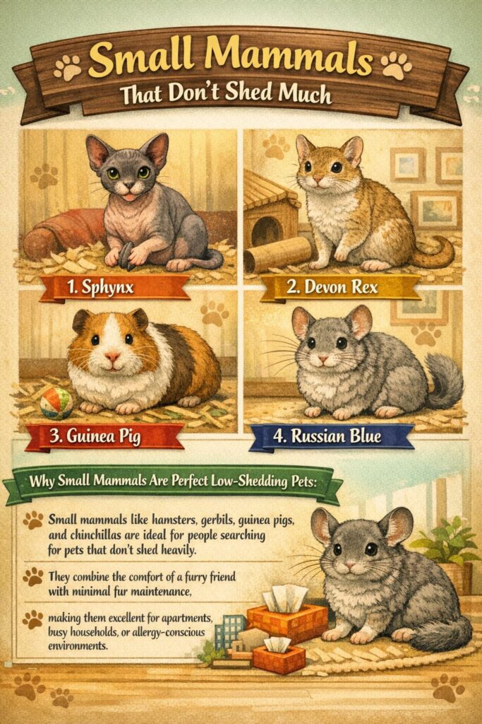 Small pets that don't shed