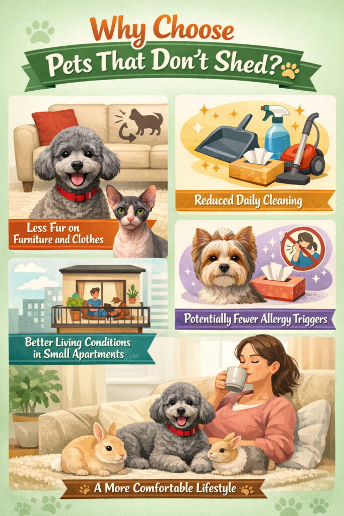 Why choose pets that don't shed