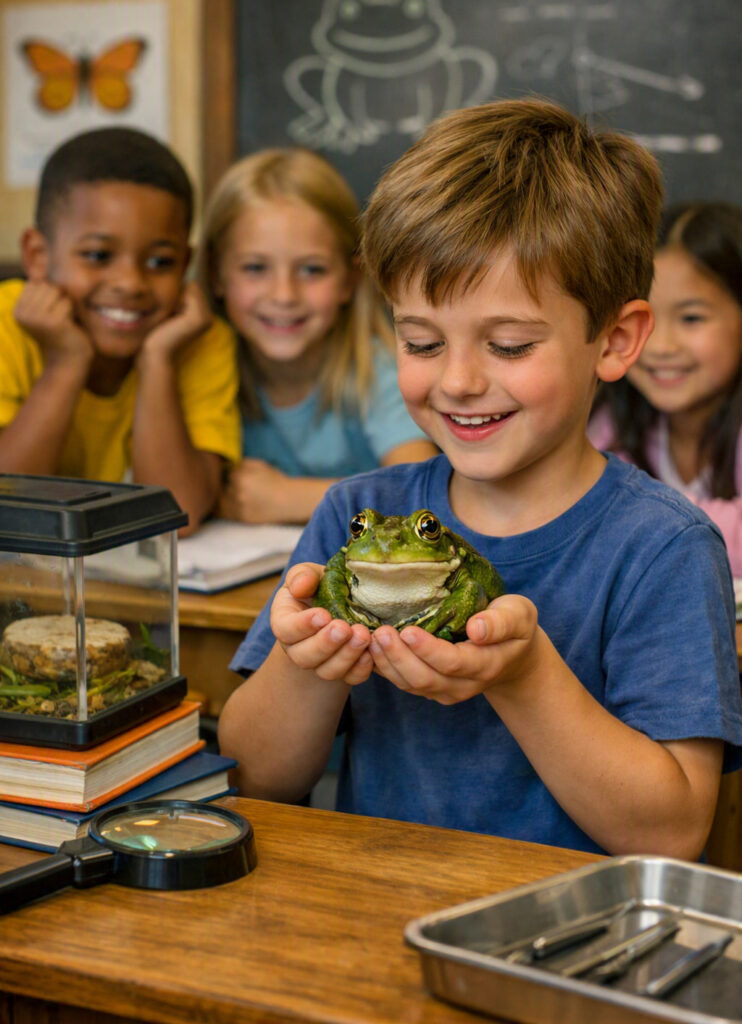 best frog breeds for elementary students