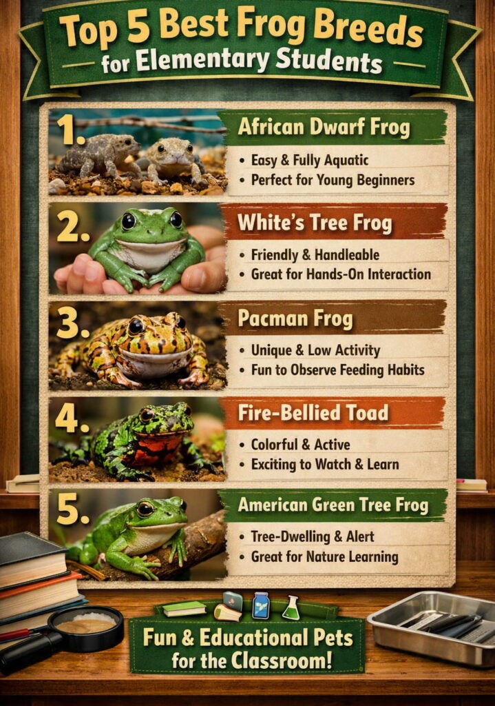 top 5 Best Frog Breeds for Elementary Students