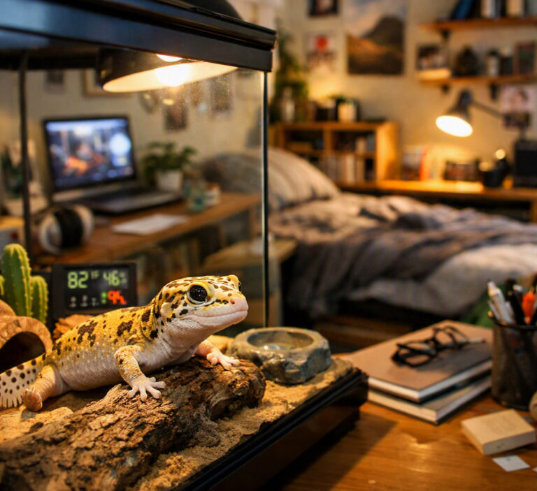 Best pets for small apartments: a gecko