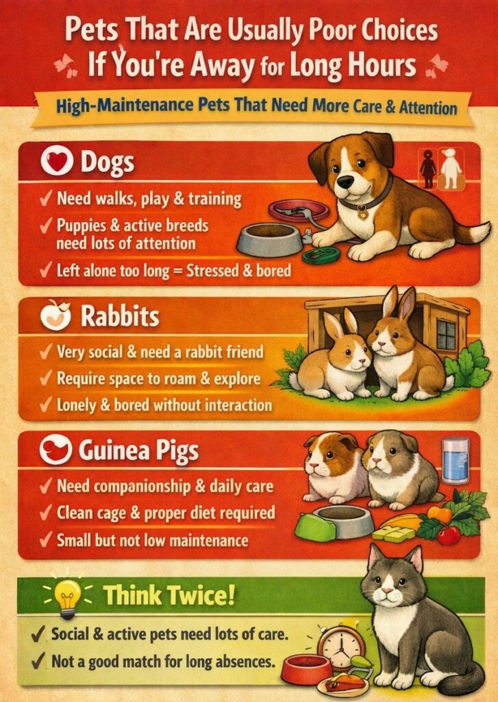 Pets that can't be left alone
